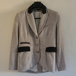 Fate Wool Blend Blazer. Velvet Details. Sz. L Eccentric Grandpa